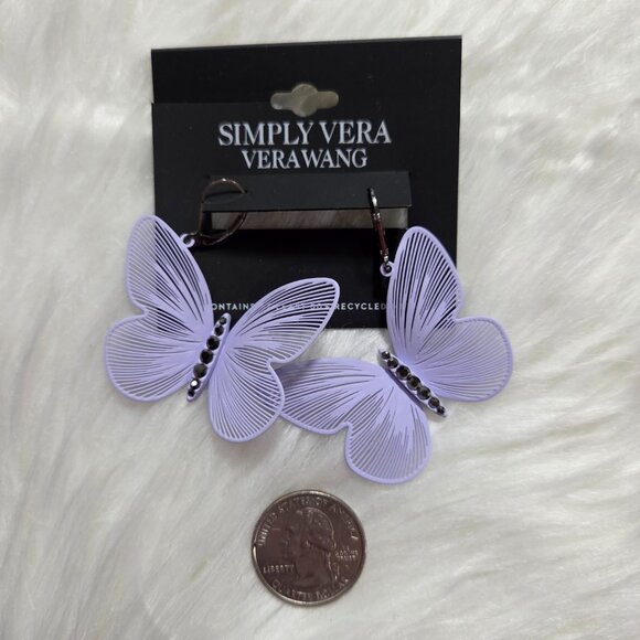 Simply Vera Vera Wang Butterfly Earrings - Picture 3 of 4